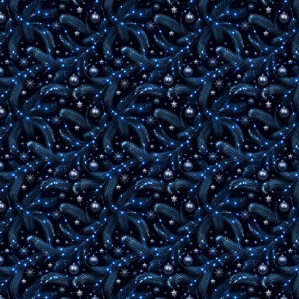 オーロラ星空クリスマス柄デジタルペーパー6枚セット 2000×2000px