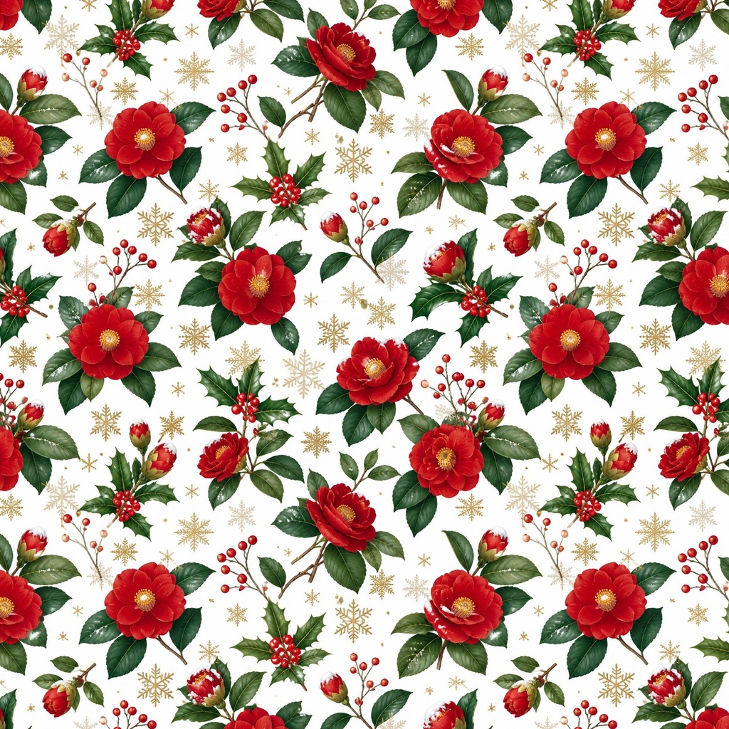 和柄クリスマスデジタルペーパー12枚セット 2000×2000px