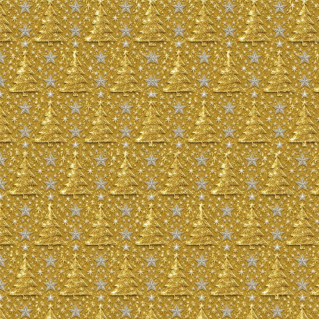 金銀クリスマス柄デジタルペーパー6枚セット 2000×2000px
