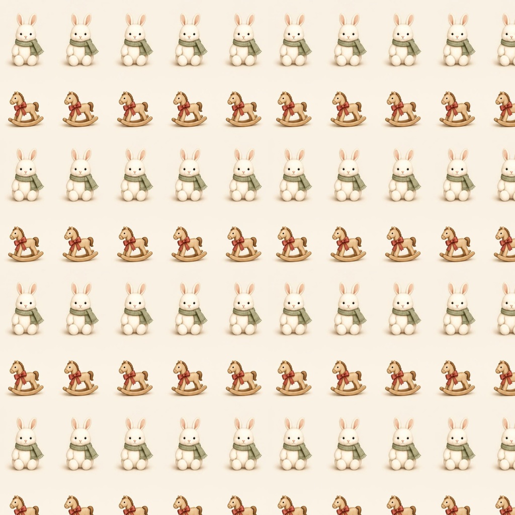 どうぶつとおもちゃのクリスマス柄デジタルペーパー6枚セット 2000px