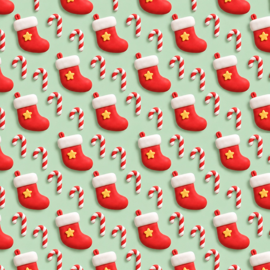 クリスマスかわいいデジタルペーパー20柄セット 2000px