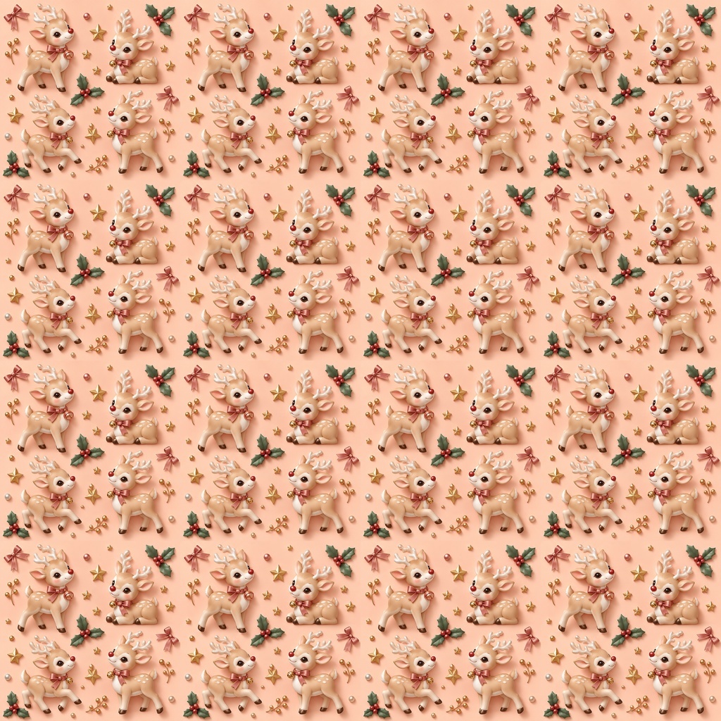 クリスマスぷっくり可愛いデジタルペーパー20柄セット 2000px