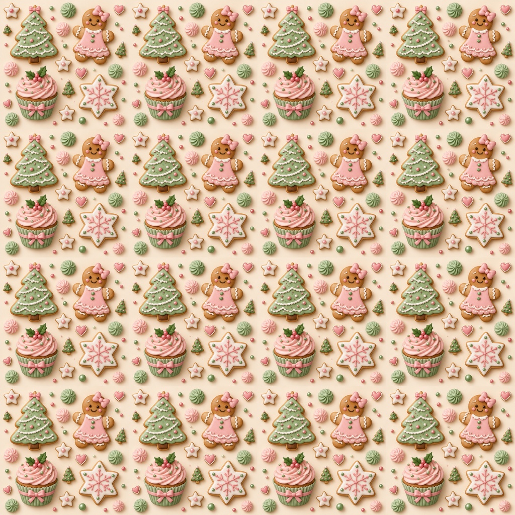 クリスマスぷっくり可愛いデジタルペーパー20柄セット 2000px
