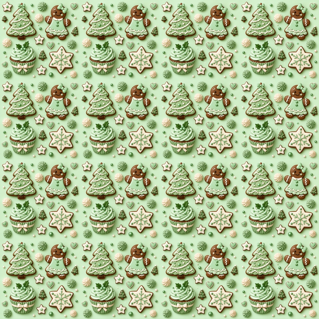 クリスマスぷっくり可愛いデジタルペーパー20柄セット 2000px