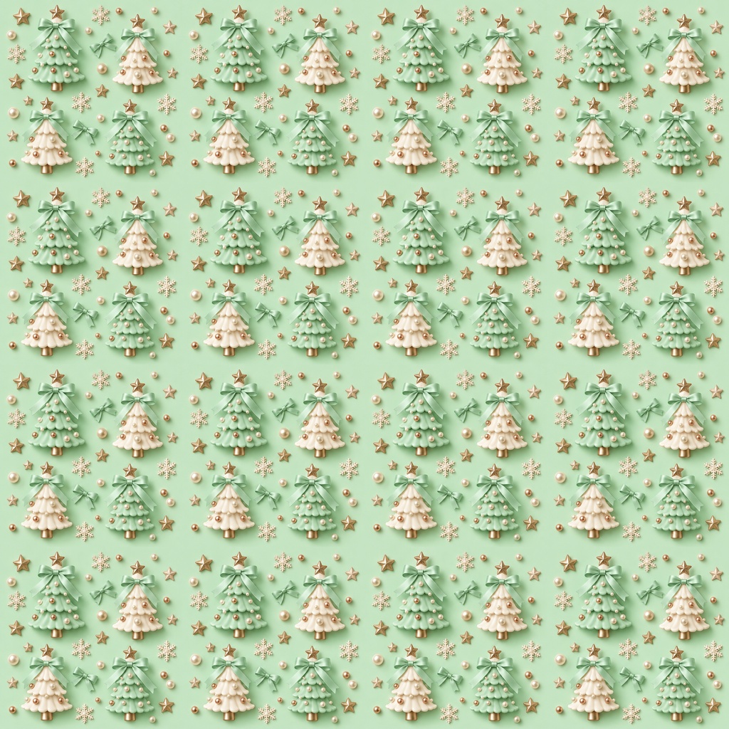 クリスマスぷっくり可愛いデジタルペーパー20柄セット 2000px