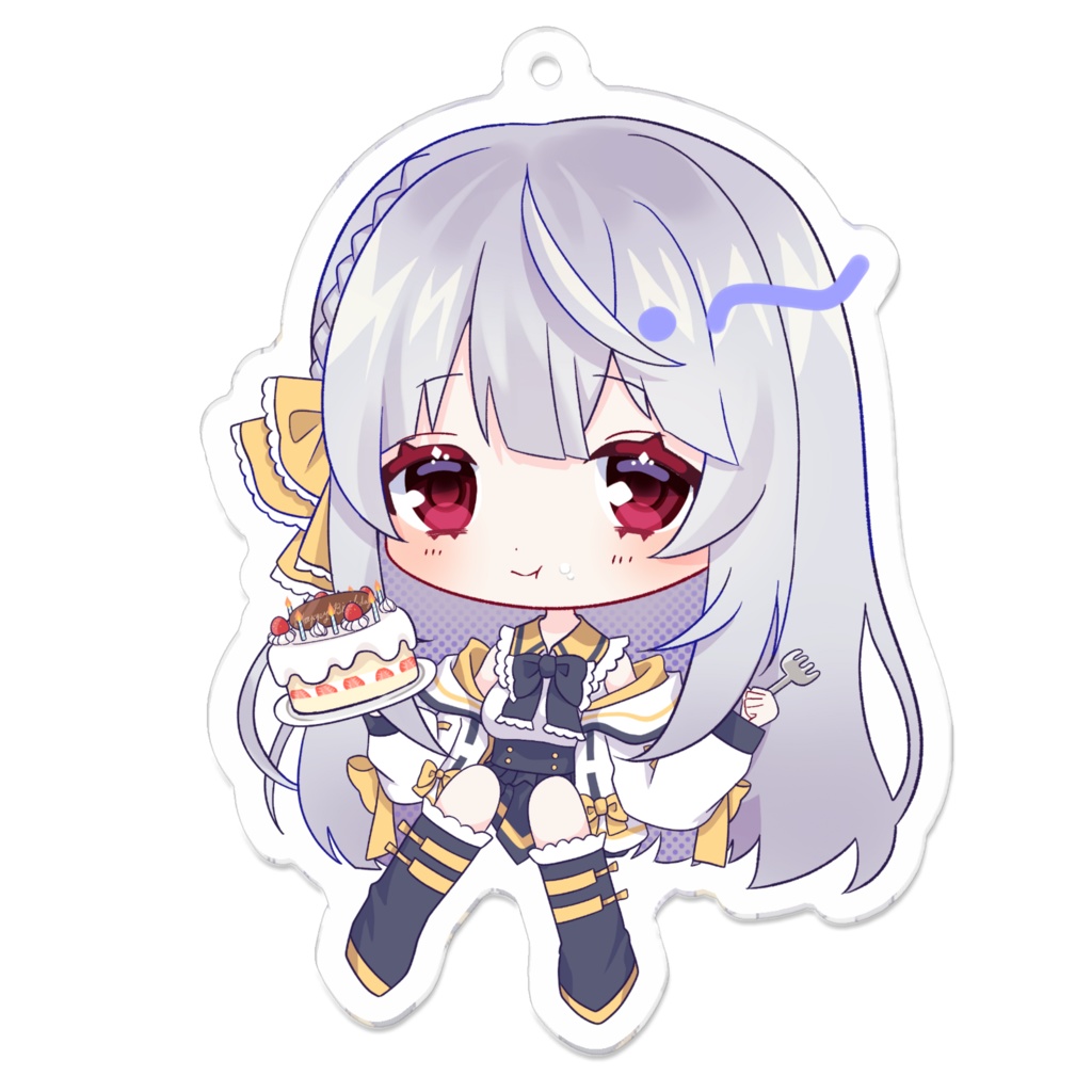 ケーキもぐもぐアクキー