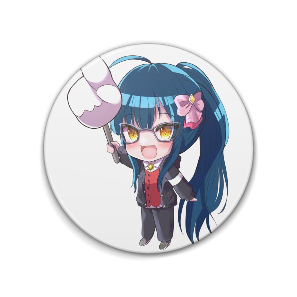 「サンプル商品」シャインちゃん缶バッジ【学習書房格物堂】