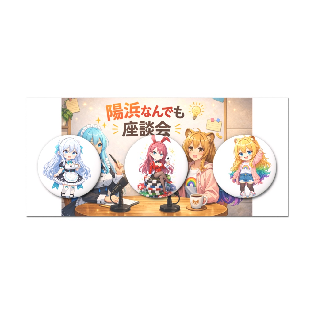 陽浜研究所メンバー缶バッジセット#1