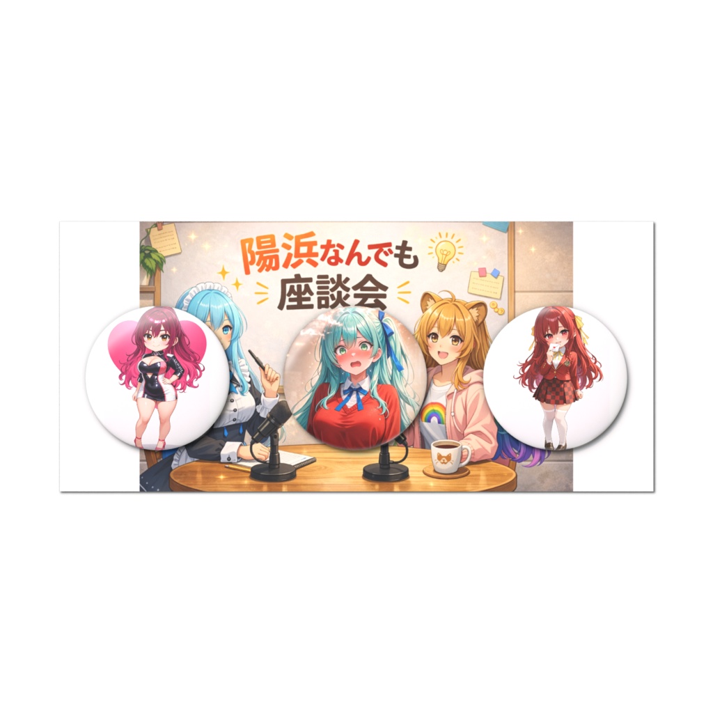 陽浜研究所メンバー缶バッジセット#3