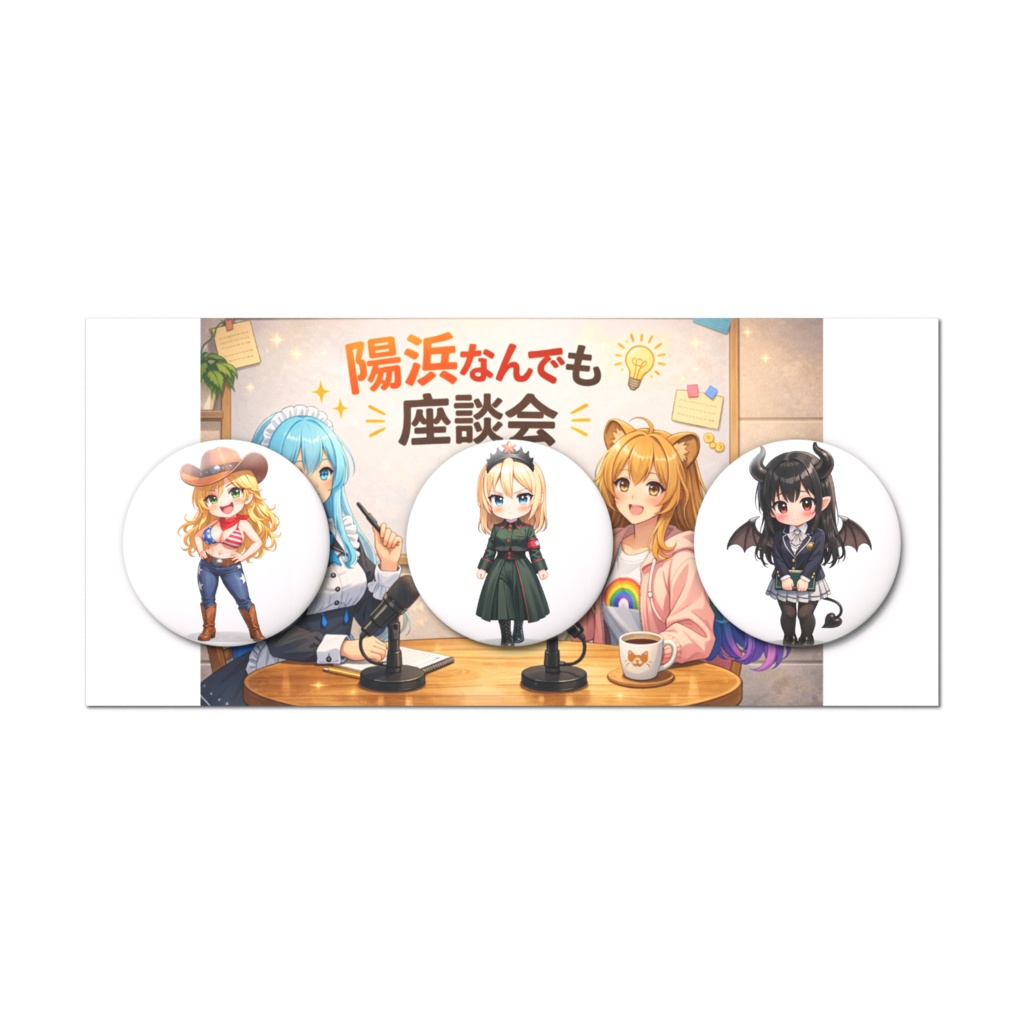 陽浜研究所メンバー缶バッジセット#4