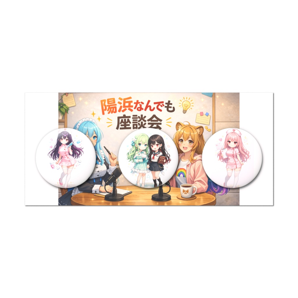 陽浜研究所メンバー缶バッジセット#5