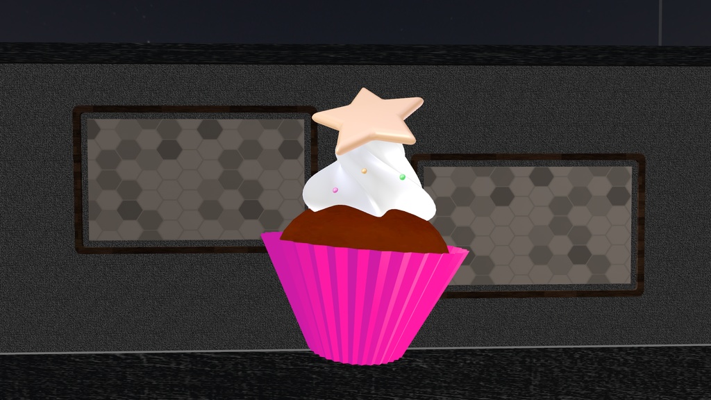 【3D素材】カップケーキ