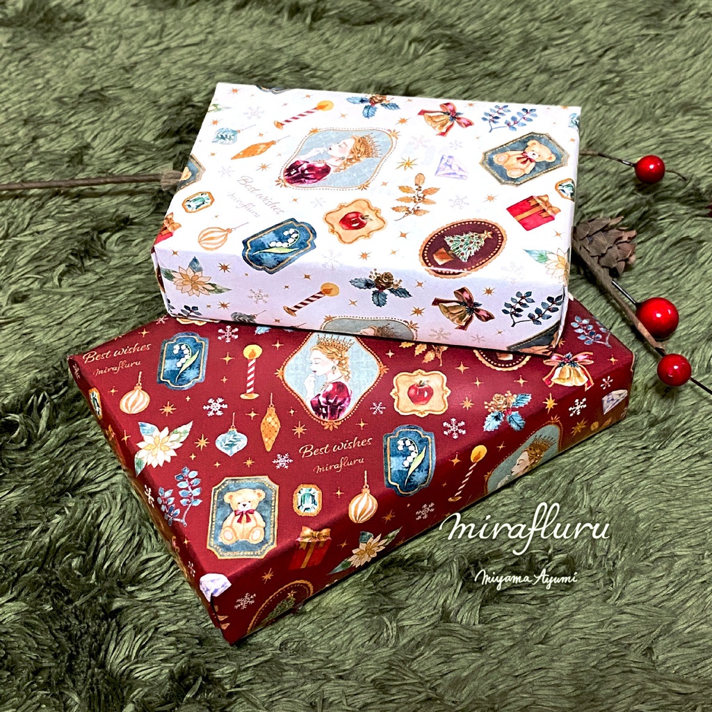 クリスマスラッピングペーパー