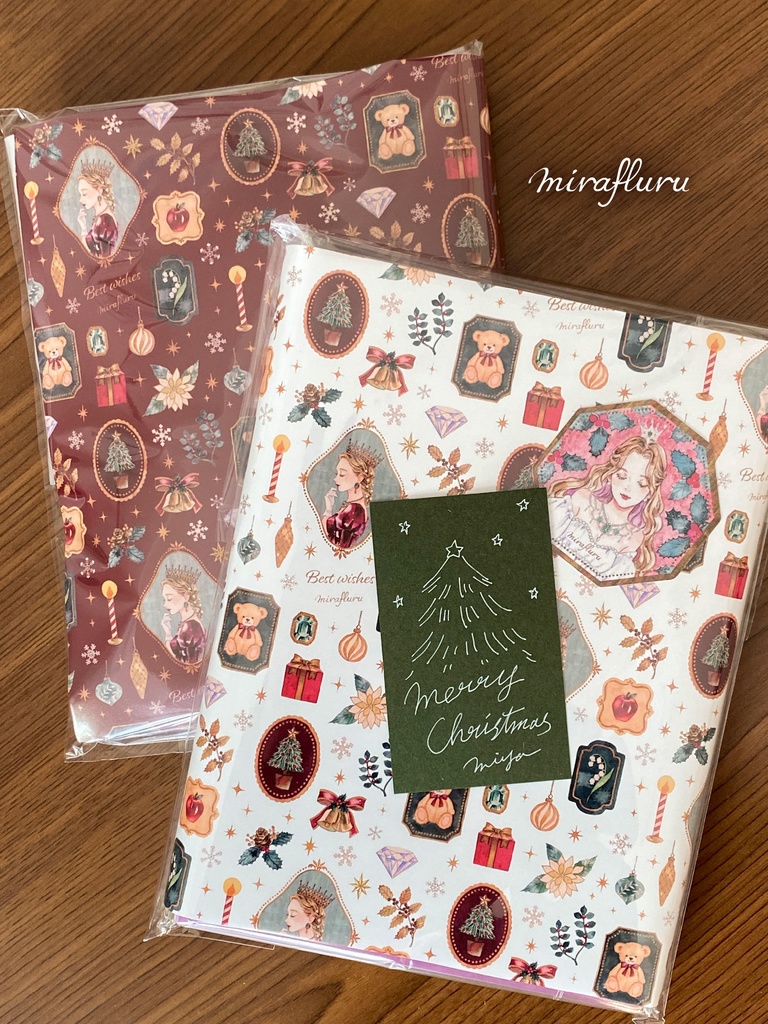 クリスマスラッピングペーパー