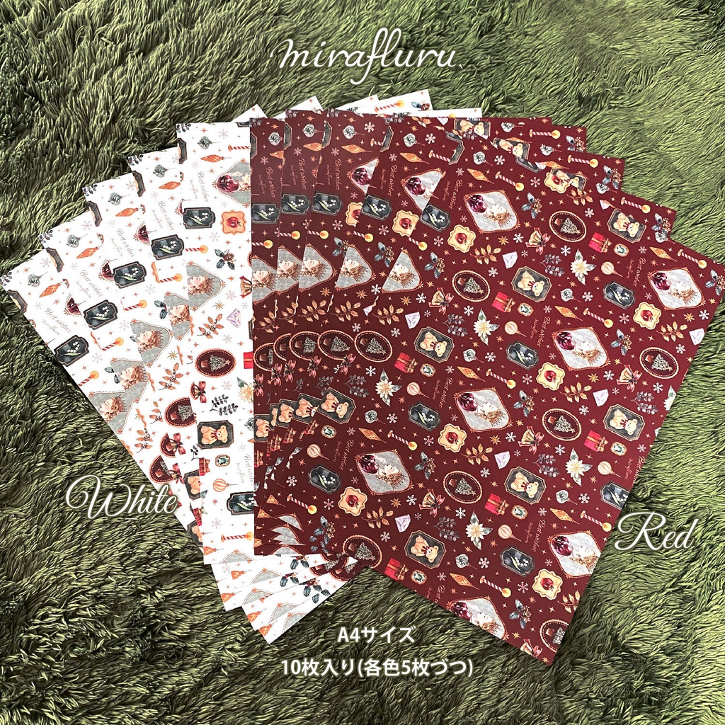 クリスマスラッピングペーパー