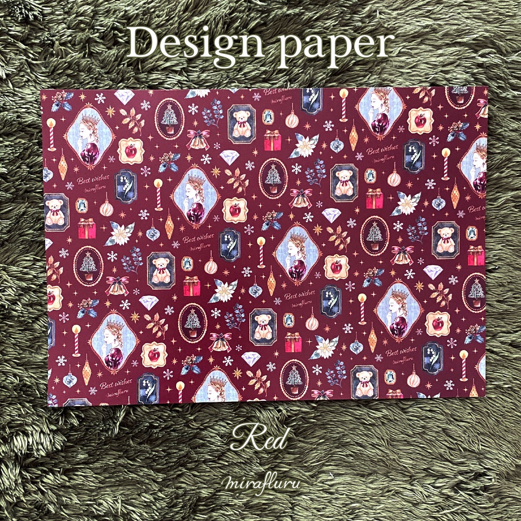 クリスマスラッピングペーパー