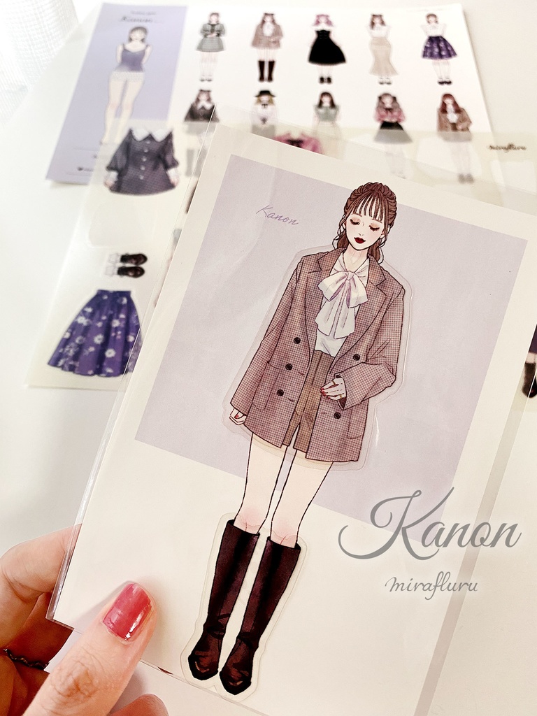 着せ替えシール【Fashion Girls】