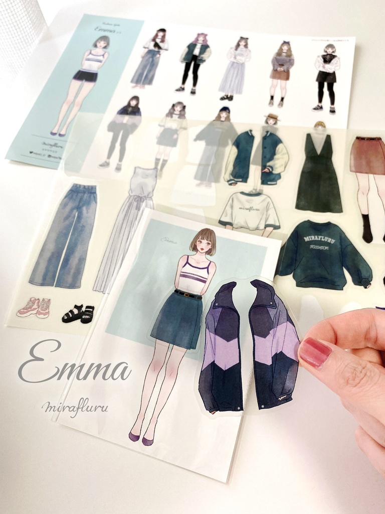 着せ替えシール【Fashion Girls】