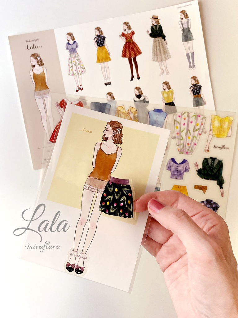 着せ替えシール【Fashion Girls】