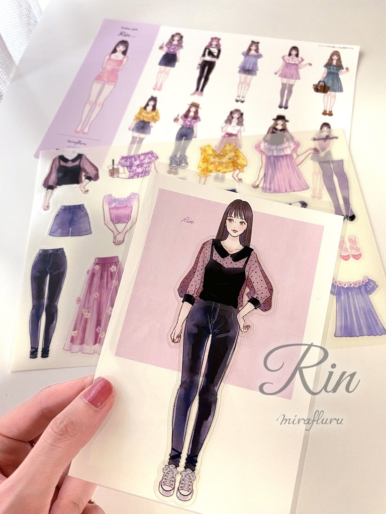 着せ替えシール【Fashion Girls】