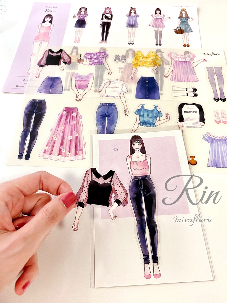 着せ替えシール【Fashion Girls】