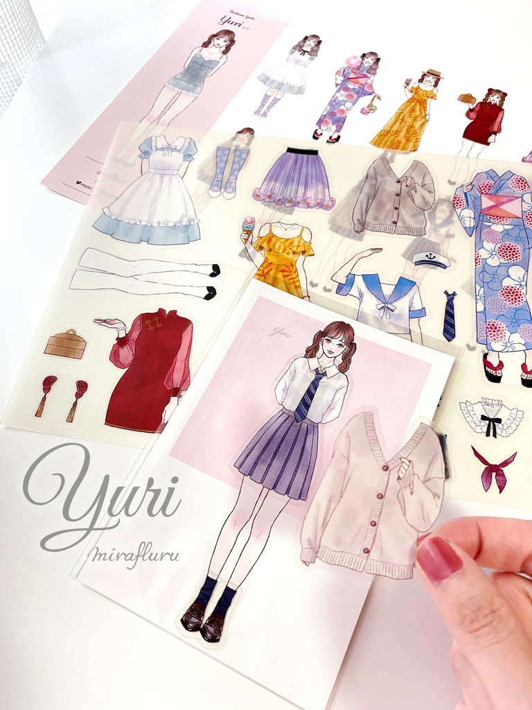 着せ替えシール【Fashion Girls】