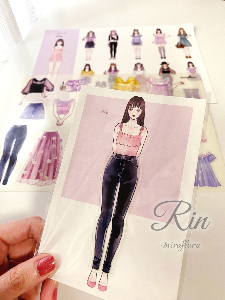 着せ替えシール【Fashion Girls】