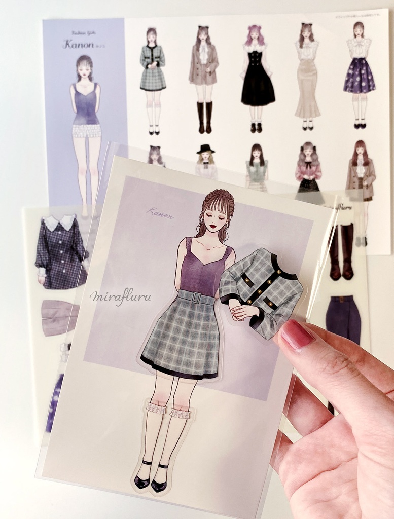 着せ替えシール【Fashion Girls】