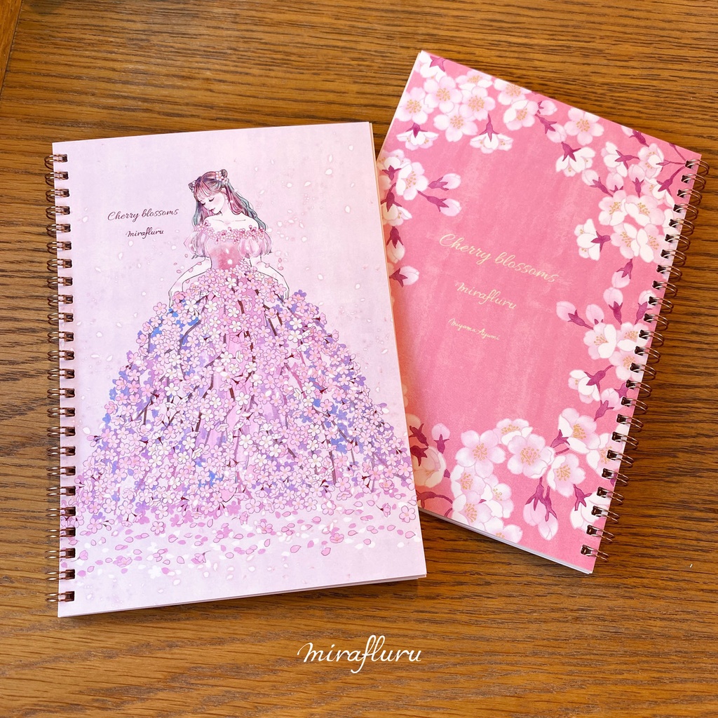 リングノート『桜ドレス』A5サイズ