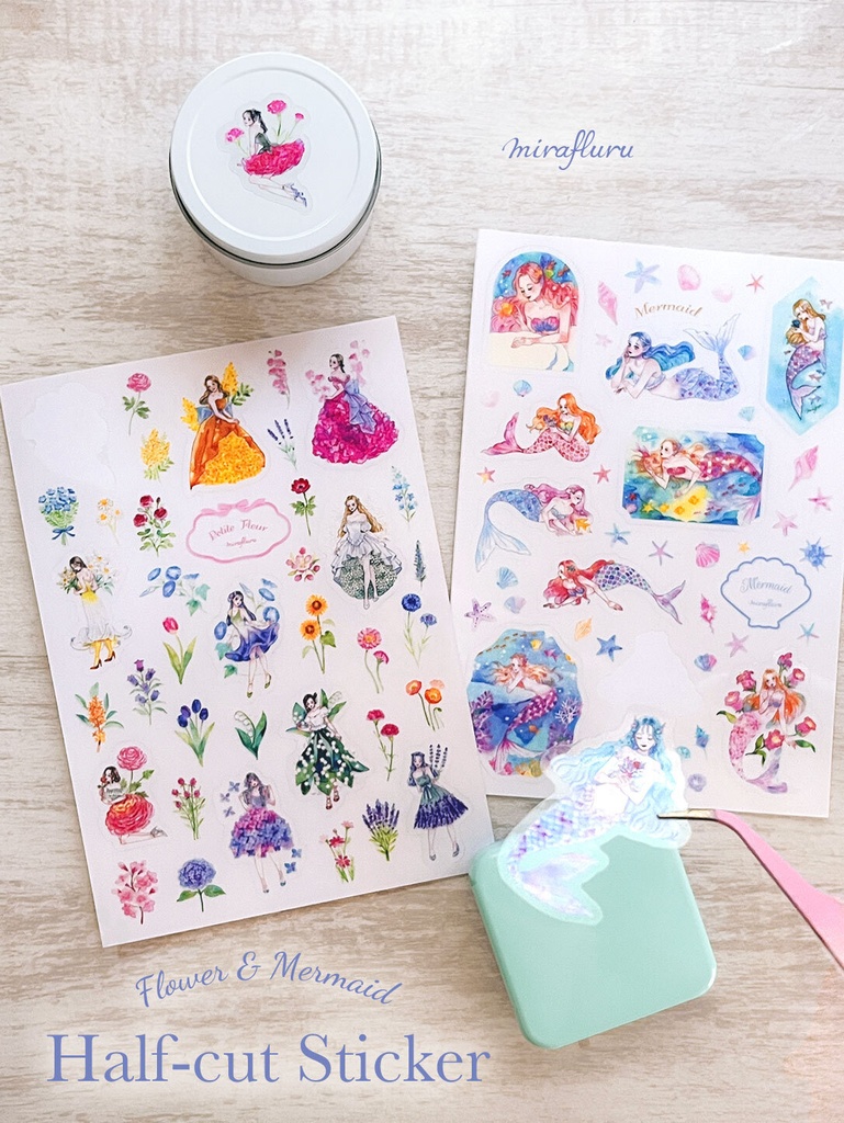 【予約販売】ハーフカットシール