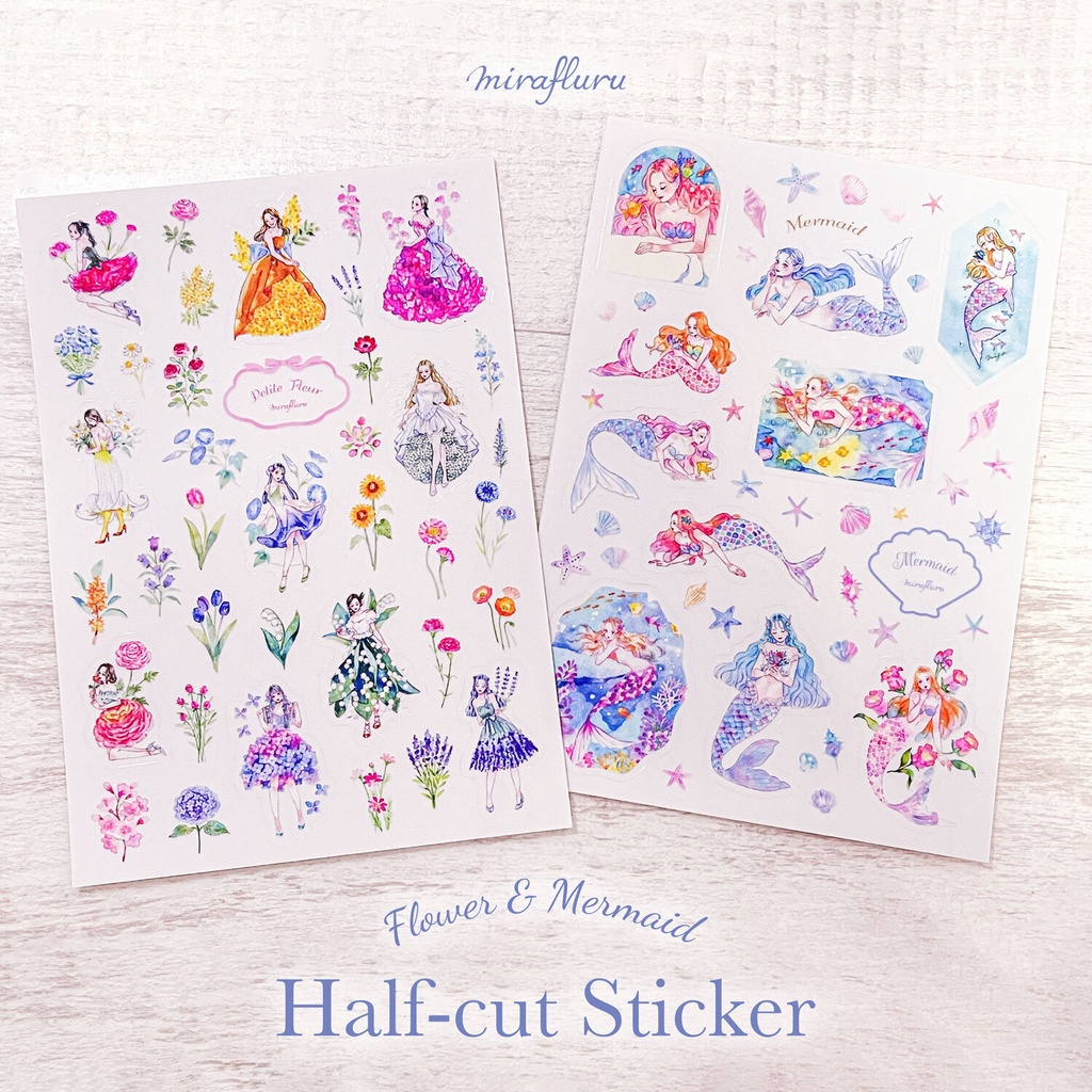 【予約販売】ハーフカットシール