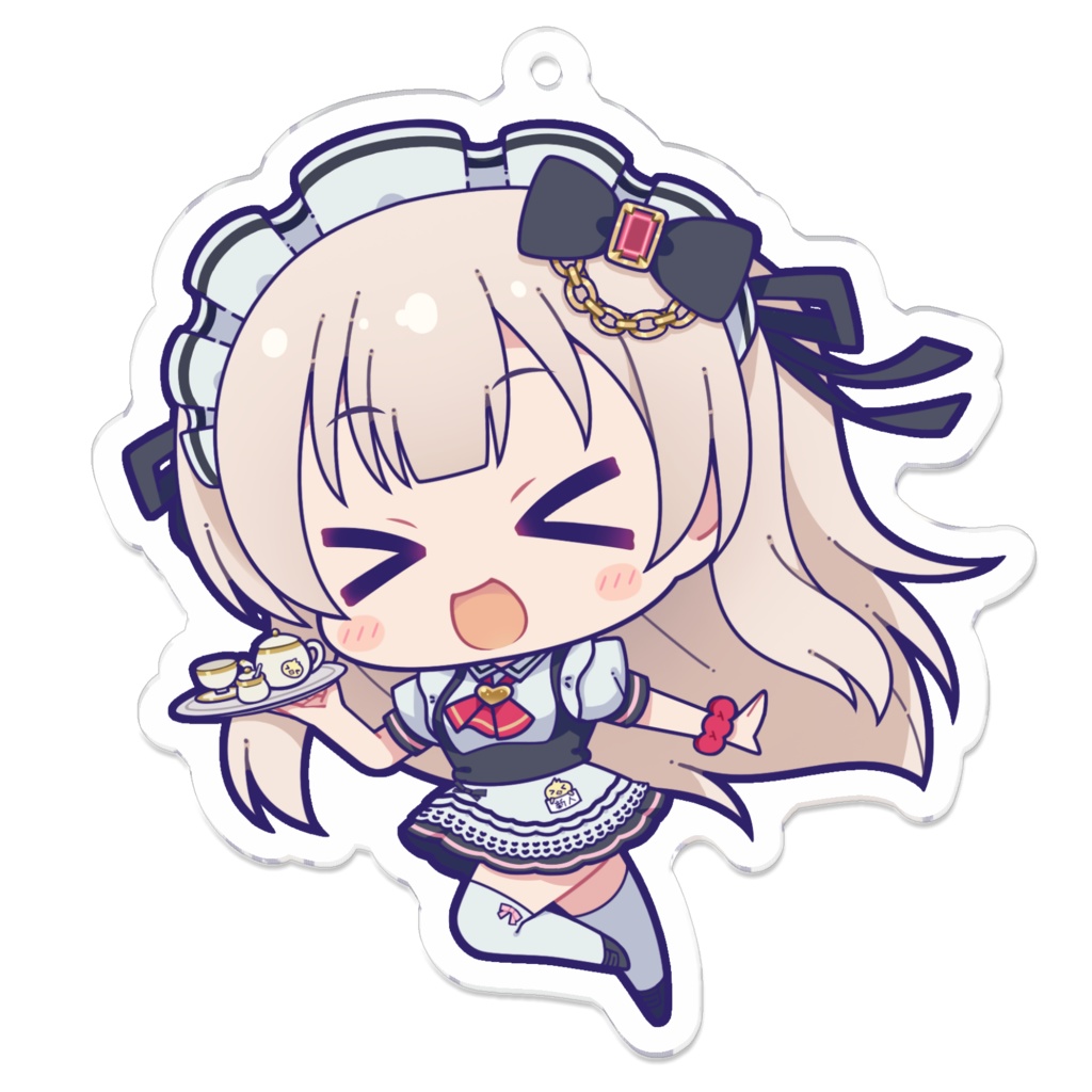 小鳥あそぶ アクリルキーホルダー:>ワ<ver