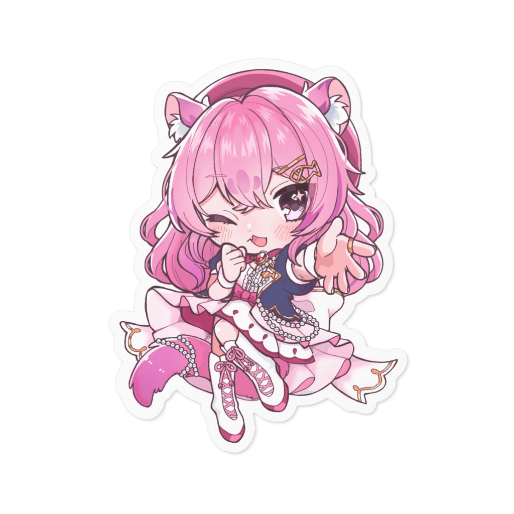 猫乃すうステッカー（デフォルメ）
