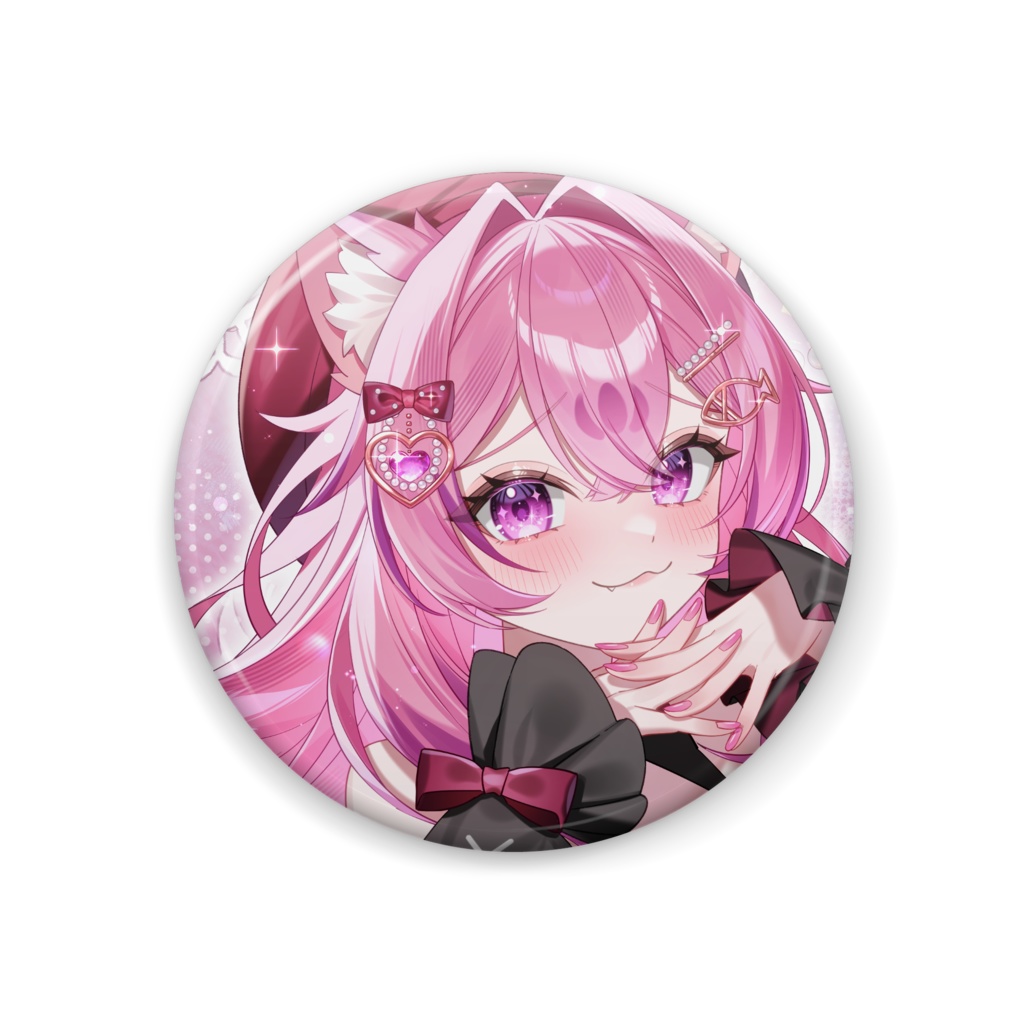 猫乃すう缶バッジ（アイドル衣装）