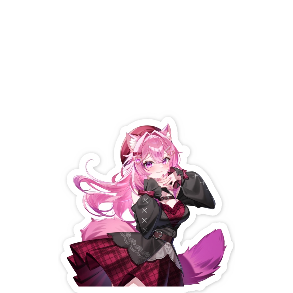 猫乃すうスマホステッカー(アイドル衣装)