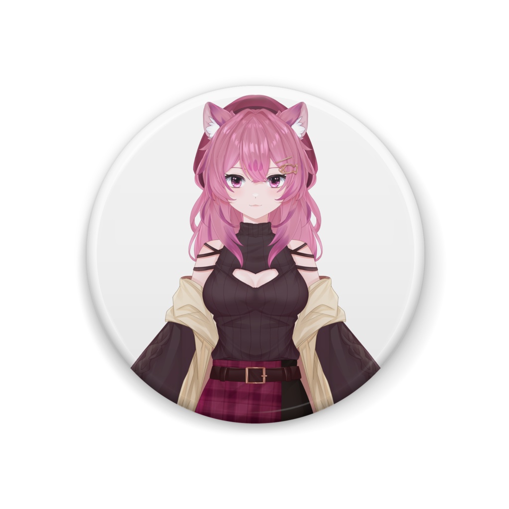 猫乃すう缶バッジ