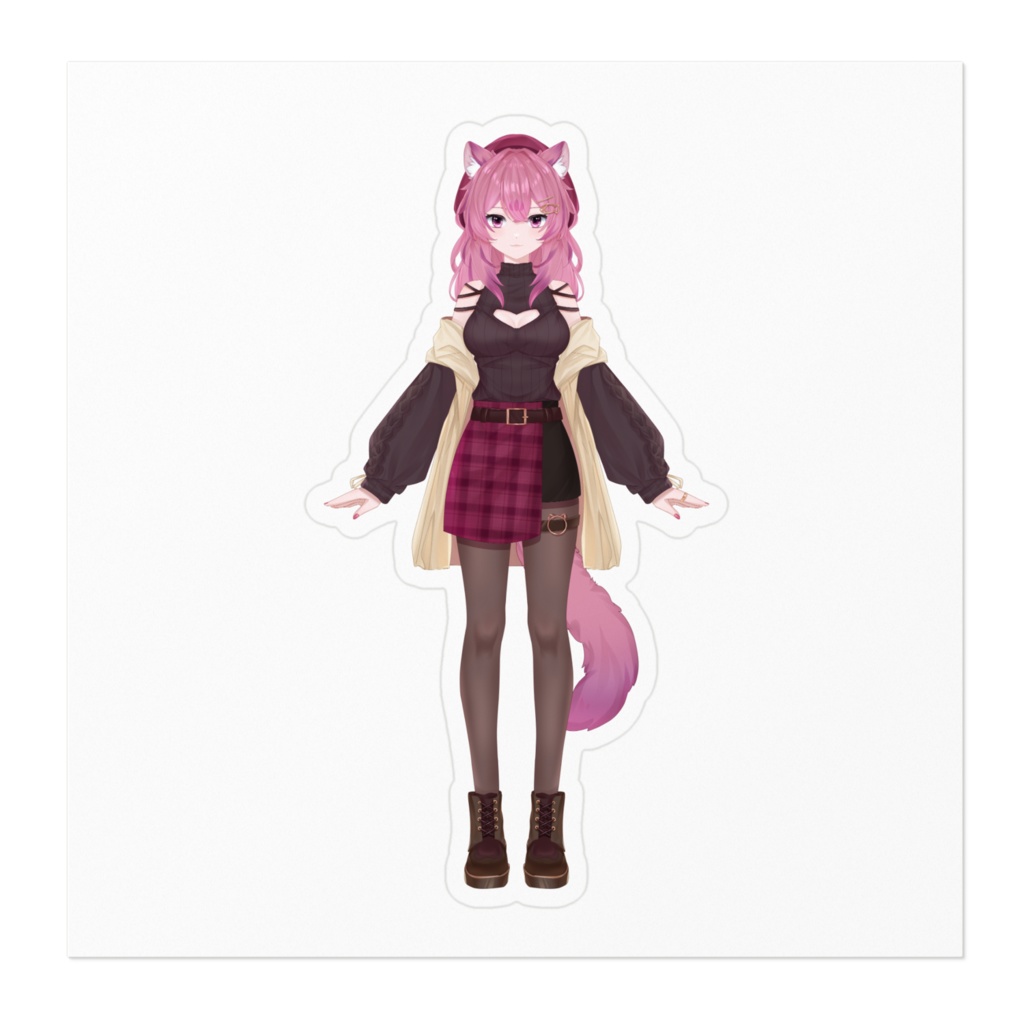 猫乃すうステッカー