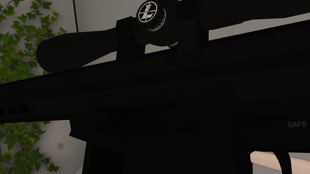 【MA対応・VRChat想定】M82A3(M107) バレット対物ライフル