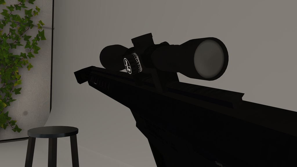 【MA対応・VRChat想定】M82A3(M107) バレット対物ライフル