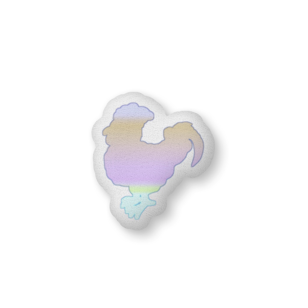 にわとりさんクッション中