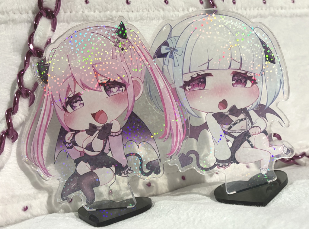 えむみやにゃむ 双子サキュバスちゃんずアクリルスタンド(地雷服ver)