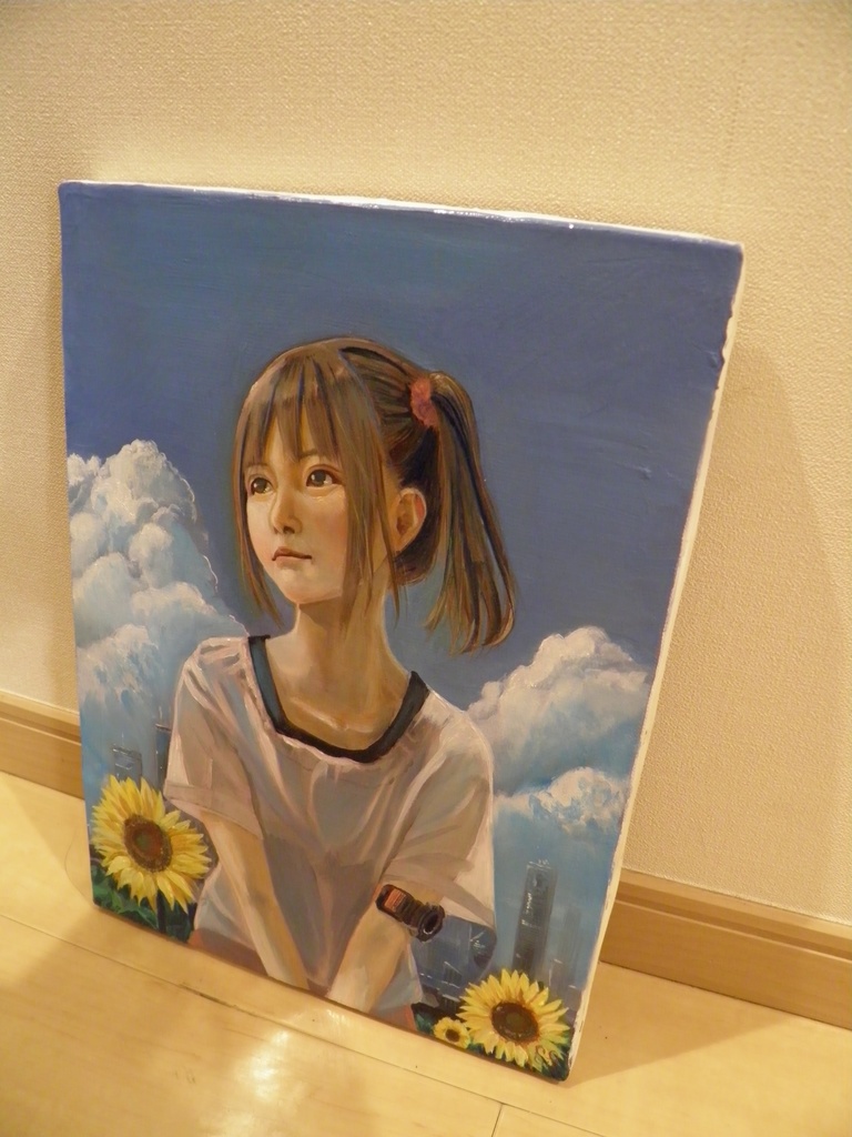 原画「EARTH」油彩 F4サイズ