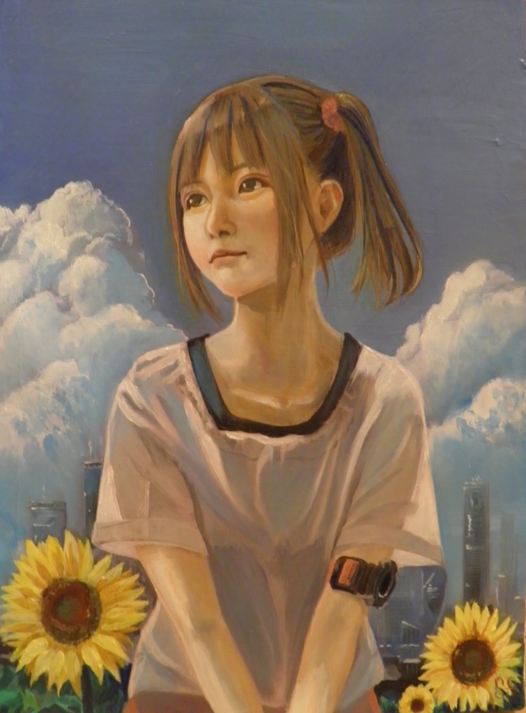 原画「EARTH」油彩　F4サイズ