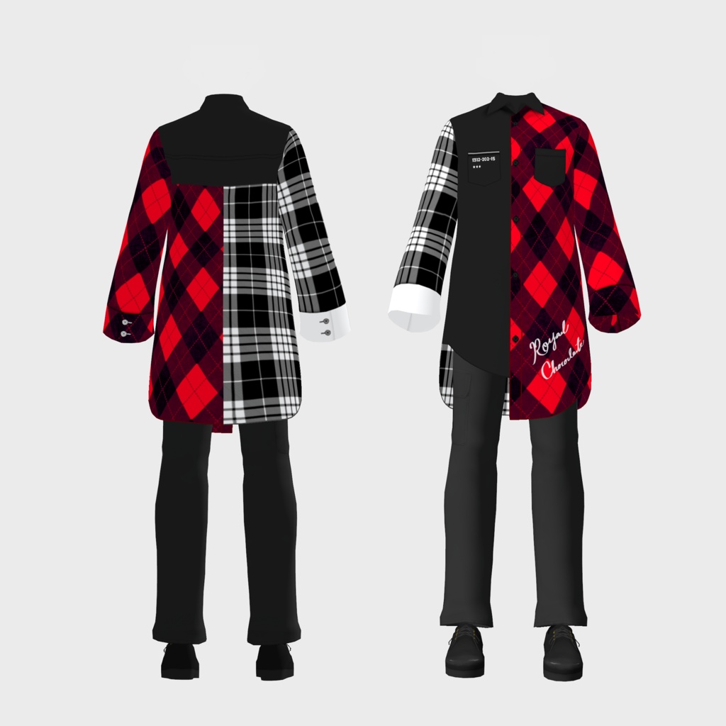 アシンメトリーシャツ