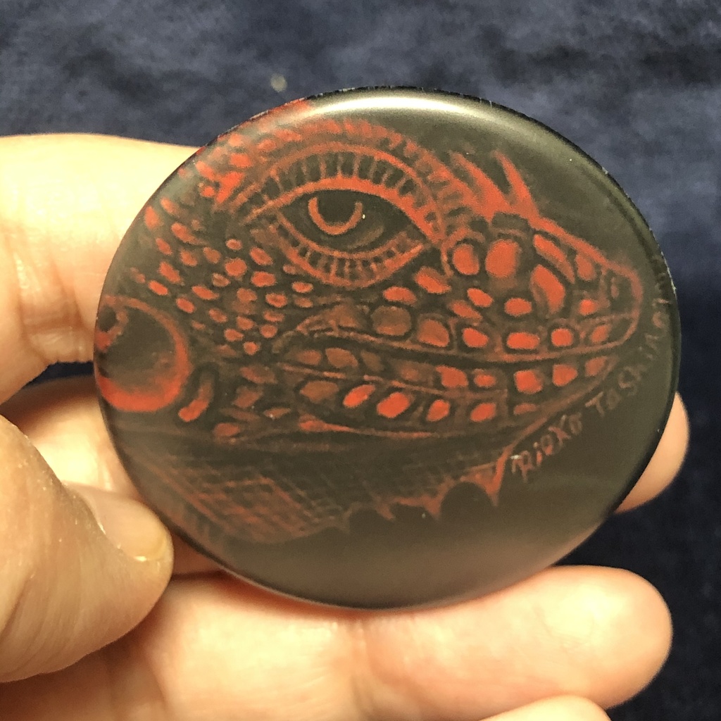 爬虫類缶バッジ5種類