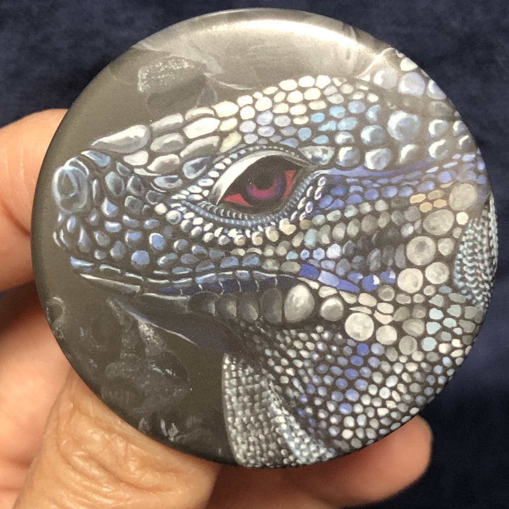 爬虫類缶バッジ5種類