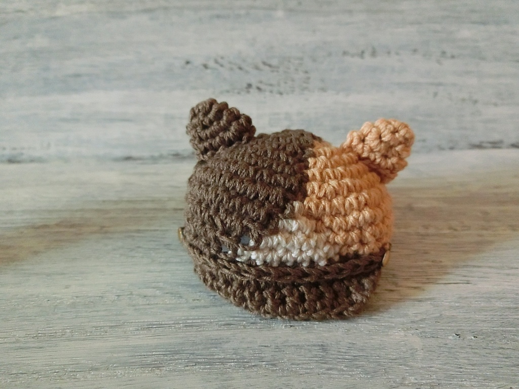 三毛猫キャスケット(4~4.5インチヘッドサイズ)