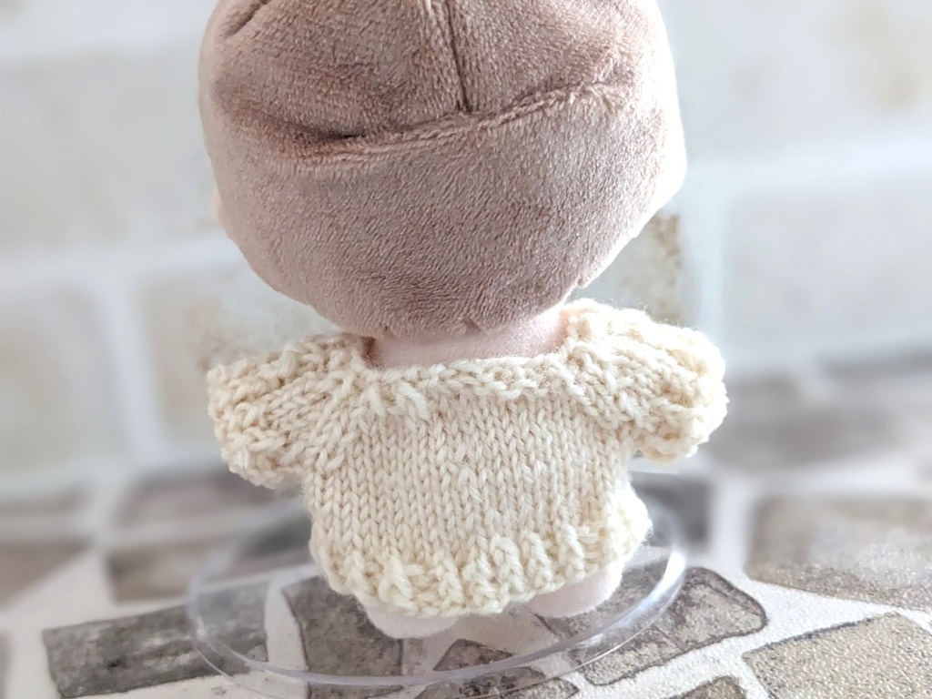 10-11cmぬい用 アラン模様セーター