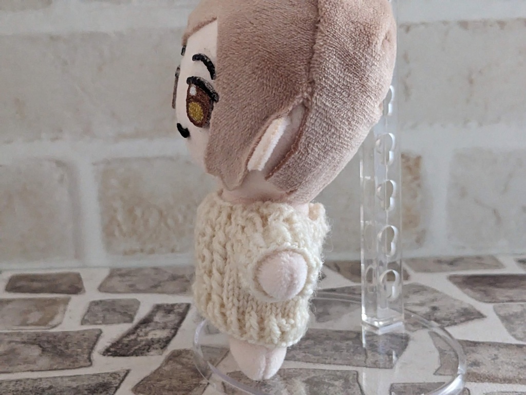 10-11cmぬい用 アラン模様セーター