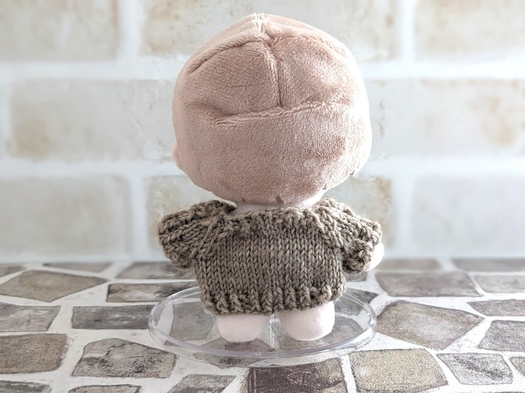 10-11cmぬい用 アラン模様セーター